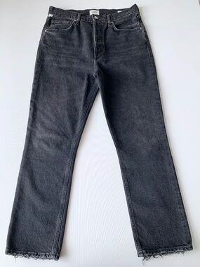 Citizens of Humanity Jeans Women's size 29 Washed Black High Rise Straight Leg